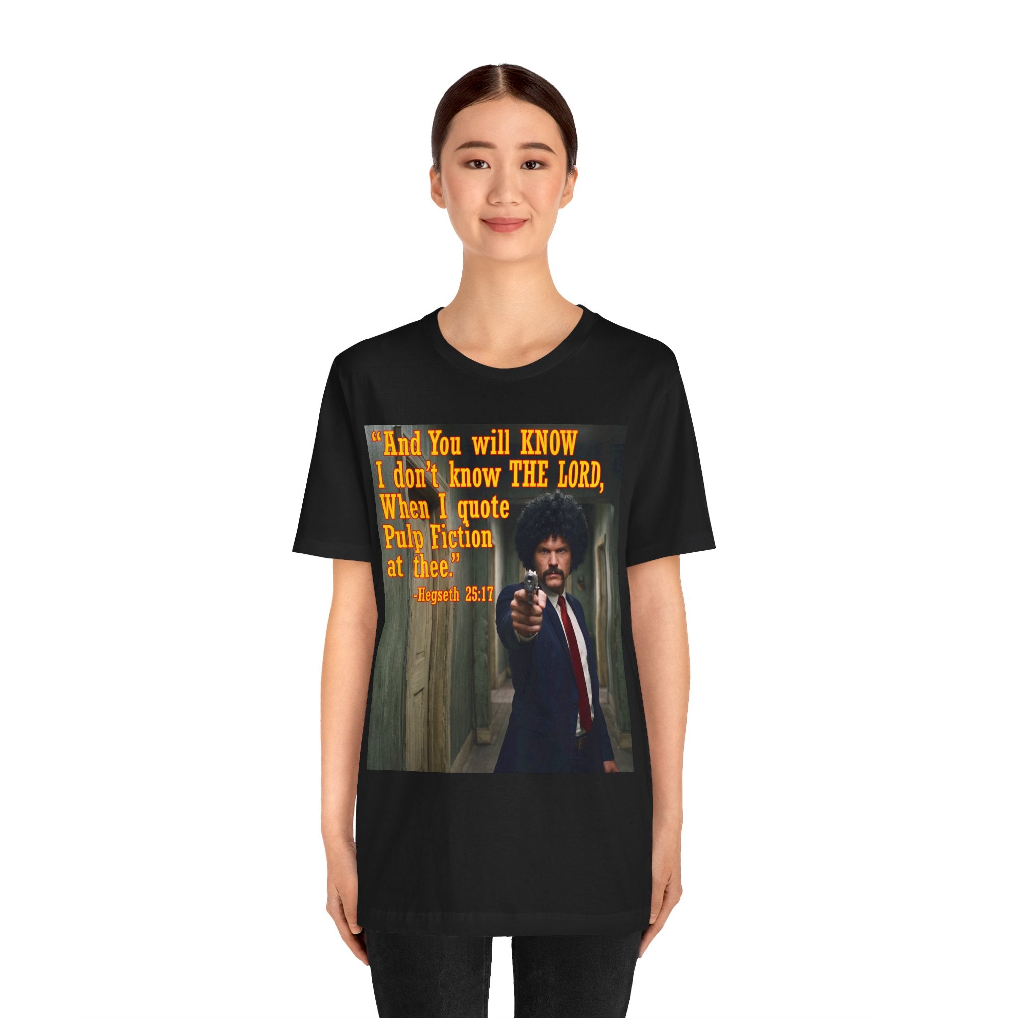"When I quote Pulp Fiction at thee."  —  Hegseth Blunder Movie Quote T‑Shirt