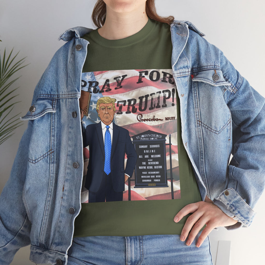"Pray for Trump" Patriotic Graphic Tee