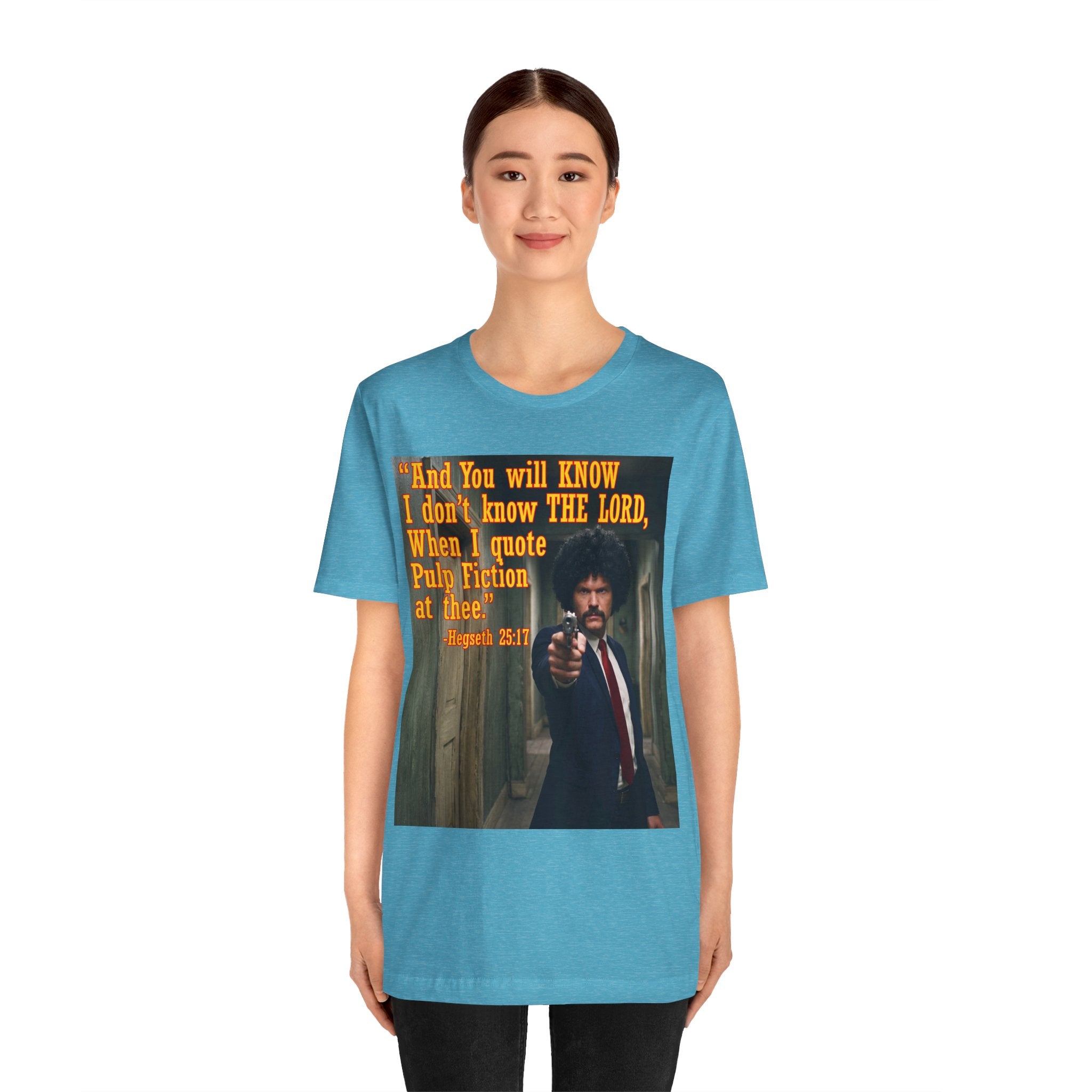 "When I quote Pulp Fiction at thee."  —  Hegseth Blunder Movie Quote T‑Shirt