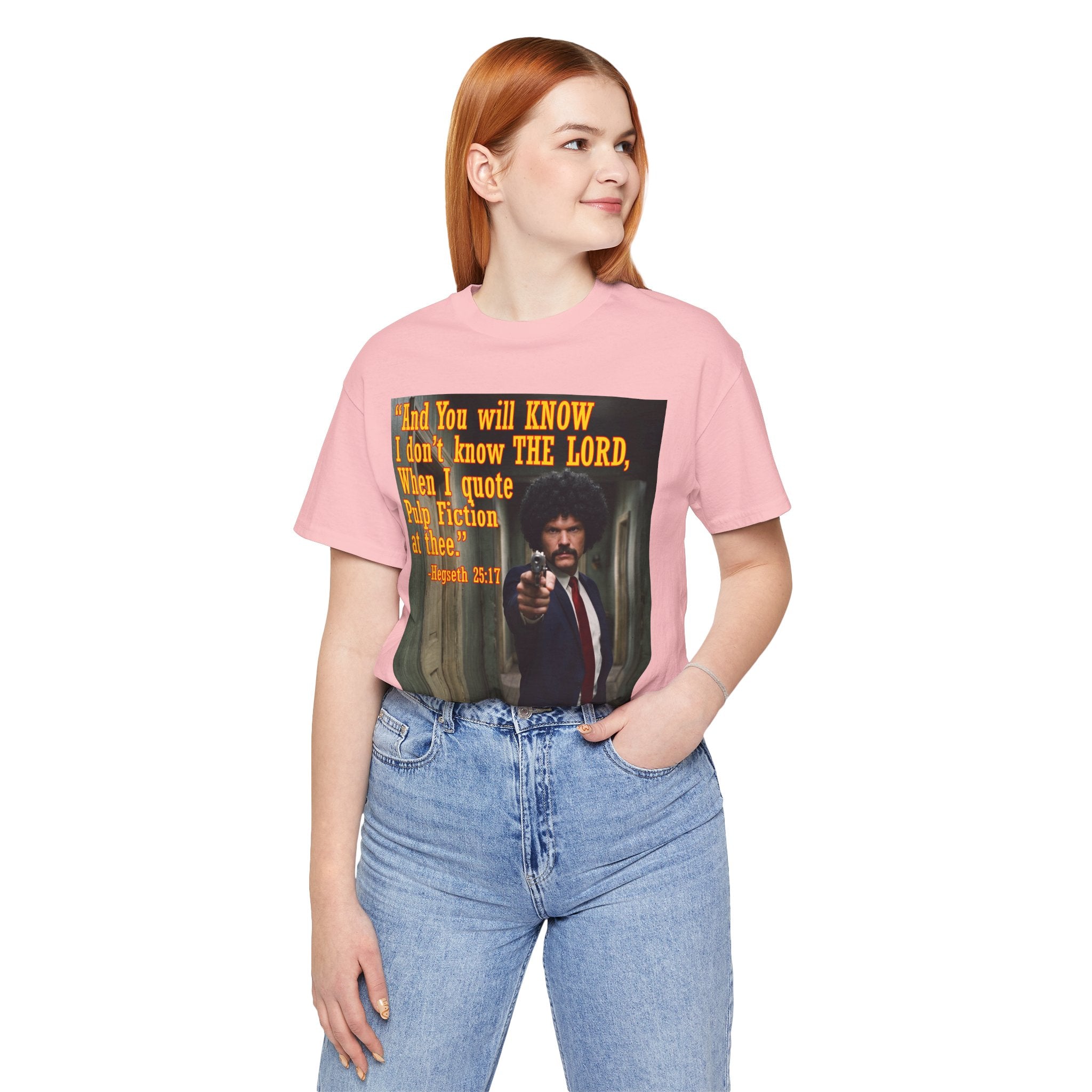 "When I quote Pulp Fiction at thee."  —  Hegseth Blunder Movie Quote T‑Shirt