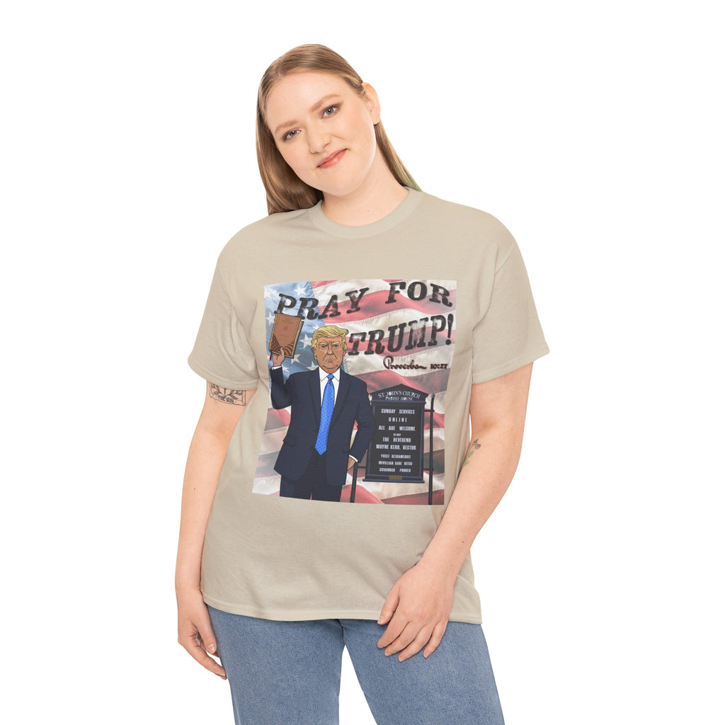 "Pray for Trump" Patriotic Graphic Tee